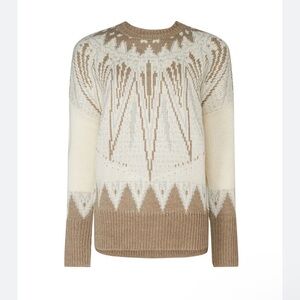 ADAM LIPPES Fair Isle Crew Neck Sweater